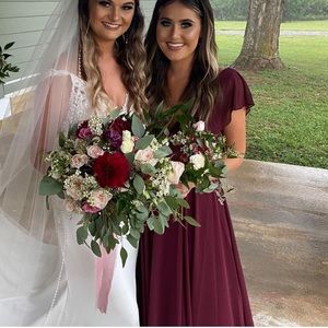 Wrap bridesmaids dress size 6 worn once